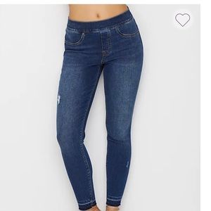 SPANX Denim Distressed Jeans NWT